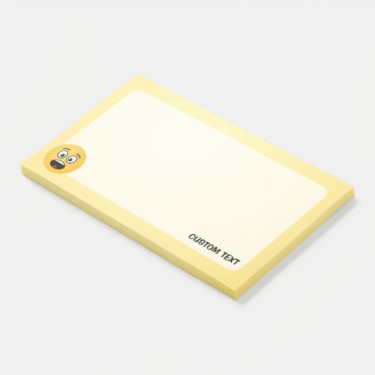 Verrast gezicht post-it® notes (Schuin)