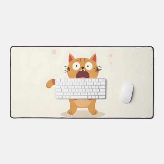 Verrast kat Computer pad (Keyboard & Muis)
