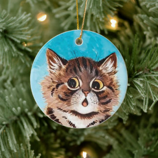 Verrast Kat · Kunst door Louis Wain · Ornament