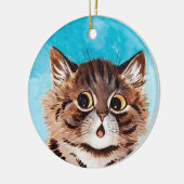 Verrast Kat · Kunst door Louis Wain · Ornament (Links)