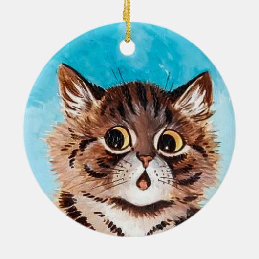 Verrast Kat · Kunst door Louis Wain · Ornament (Achterkant)