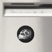Verrast komisch gezicht magneet (Insitu (Vaatwasser))