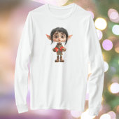 Verrast Meisje Kerst Elf Vrouwen T-shirt