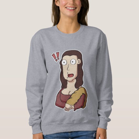 Verrast Mona Lisa T-shirt (Voorkant)
