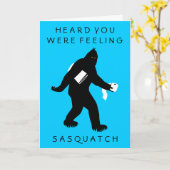 Verraste Bigfoot (word goed) Kaart (Gele Bloem)