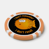 Verraste Golden Wereldbol Fish - Ik weet het niet  Poker Chips (Enkel)