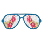 Verraste Haan Grappige Zonnebril (Voorkant)