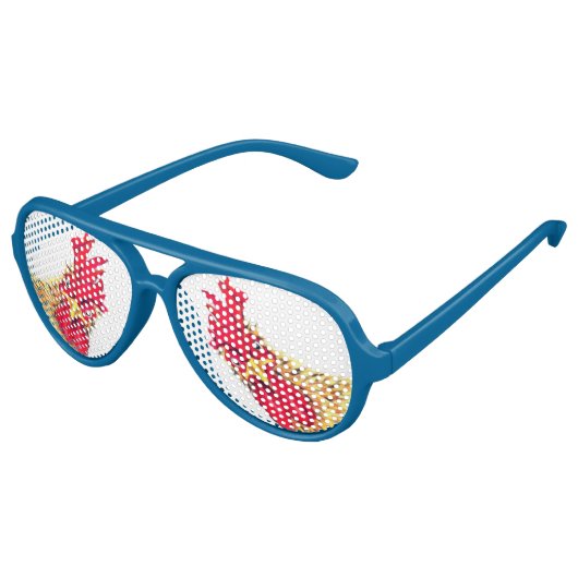 Verraste Haan Grappige Zonnebril (Gekanteld)