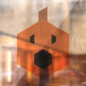 Verraste Jack-o-Lantern trapezoïde Tegel Raamsticker (Vel 2)