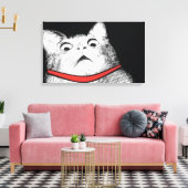 Verraste Kat Gasp Meme - Ingewikkeld Canvas Afdruk (Insitu (Woonkamer))