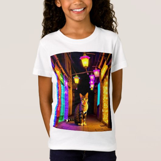 verraste kat t-shirt (Voorkant)