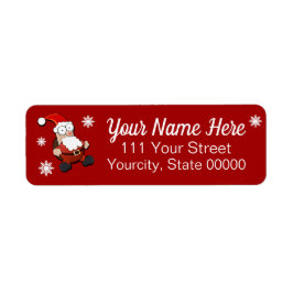 Verraste Kerstman op maat Etiket
