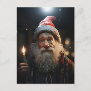 Verraste Kerstmis Gnome Feestdagenkaart