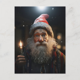 Verraste Kerstmis Gnome Feestdagenkaart