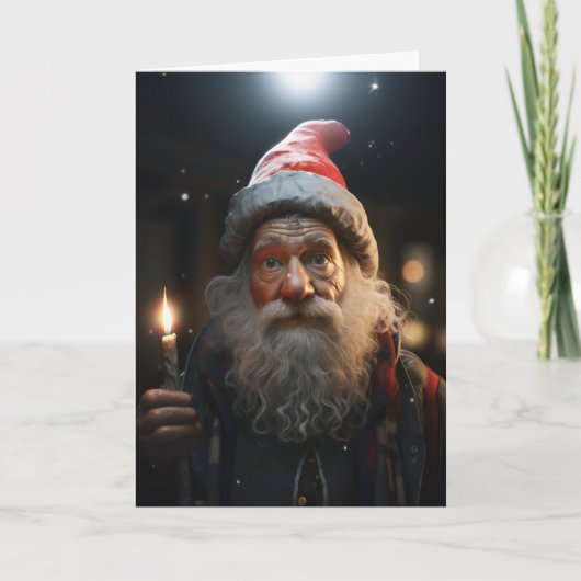 Verraste Kerstmis Gnome Kaart (Voorkant)