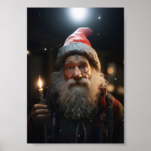 Verraste Kerstmis Gnome Poster (Voorkant)