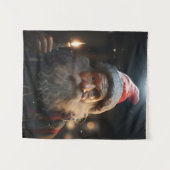 Verraste Kerstmis Gnome Wandkleed (Voorkant (horizontaal))