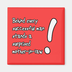 Verraste schoonmoeder grappige magneet Humor