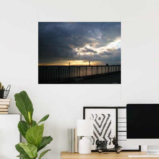 Verrazano bridge Brooklyn New York poster (Thuiskantoor)