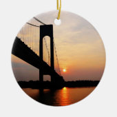 Verrazano Bridge op Dawn Keramisch Ornament (Voorkant)