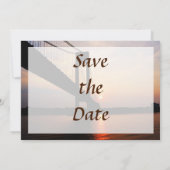 Verrazano Bridge op Dawn Save the Date (Achterkant)
