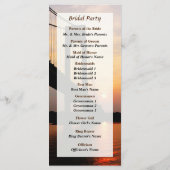 Verrazano Bridge op Dawn Wedding Program Programmakaart (Achterkant)