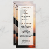 Verrazano Bridge op Dawn Wedding Program Programmakaart (Voorkant / Achterkant)