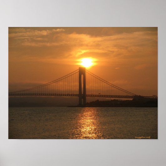 Verrazano-brug van Brooklyn naar Staten Island Poster (Voorkant)