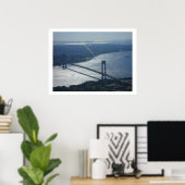 Verrazano Narrows Bridge Poster (Thuiskantoor)