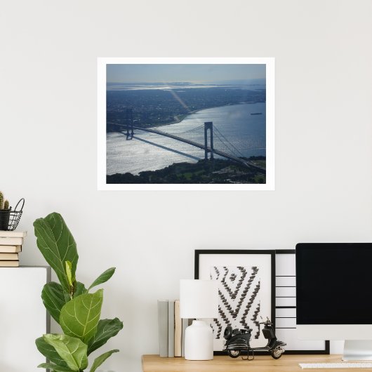 Verrazano Narrows Bridge Poster (Thuiskantoor)