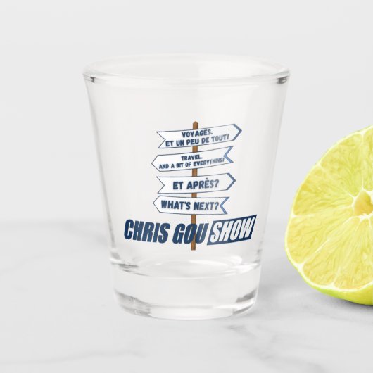 Verre A Shot Chris Gou Show Glas (Voorkant)
