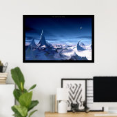 Verre achter de hemel poster (Thuiskantoor)