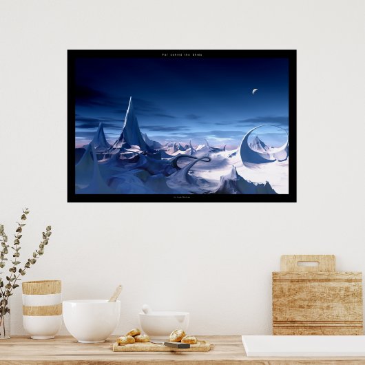 Verre achter de hemel poster (Keuken)