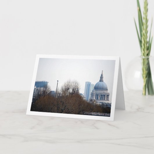 Verre Ansicht der St Paul's Cathedral, Londen Kaart (Voorkant)