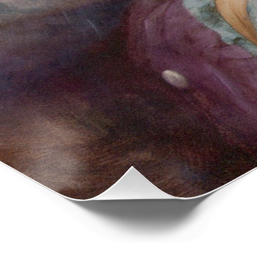 Verre Away Thoughts, John William Godward Perfect Poster (Hoek)