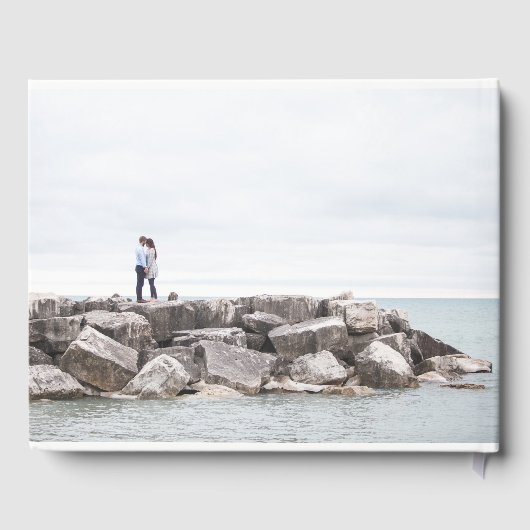Verre bekleding | Weddenfoto Gastenboek (Achterkant)