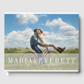 Verre bekleding | Weddenfoto Gastenboek (Voorkant)