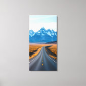 Verre bergtoppen canvas afdruk (Voorkant)
