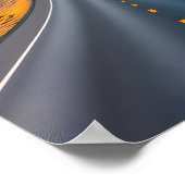Verre bergtoppen poster (Hoek)