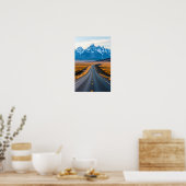 Verre bergtoppen poster (Keuken)