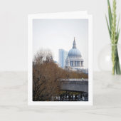 Verre blik op de St Paul's Cathedral, Londen Kaart (Voorkant)
