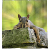 Verre eekhoorn douchegordijn (Voorkant)