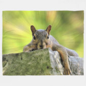 Verre eekhoorn fleece deken (Voorkant (Horizontaal))