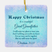 Verre Grote Grootvader Kerstmis Keramisch Ornament (Voorkant)