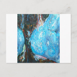 Verre herinneringen (abstracte symboliek) briefkaart