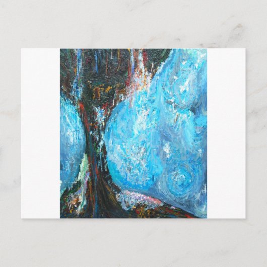 Verre herinneringen (abstracte symboliek) briefkaart (Voorkant)