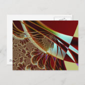 verre hoek om fractal kunst te vangen briefkaart (Voorkant / Achterkant)