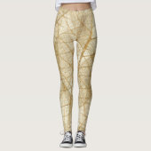 Verre kant Leaves Leggings (Voorkant)