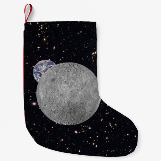 Verre kant van de Moon Earth Starry Sky Kleine Kerstsok (Voorkant)