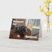 Verre Kat Met Schilderpadpatroon Wenskaart Kaart (Gele Bloem)